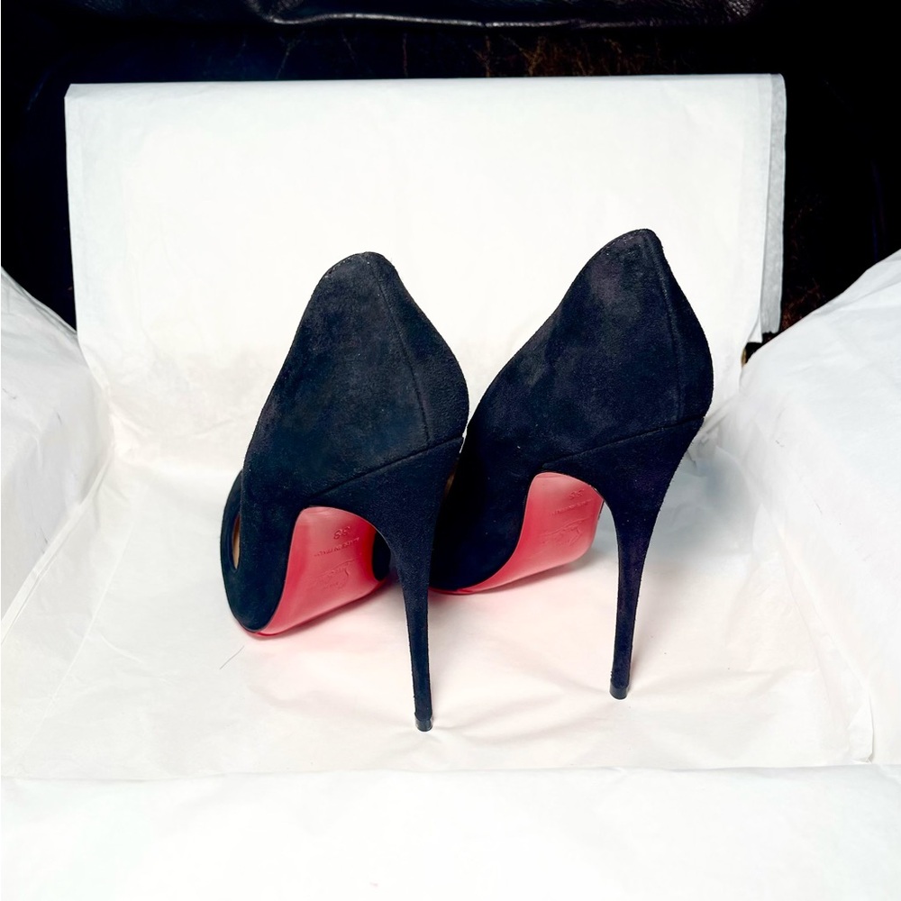 Christian Louboutin So Kate’ 120 mm Veau Velours Black Suede Stiletto Pump EU 38 - Picture 6 of 11